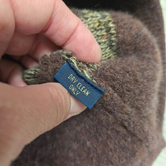 RALPH LAUREN CHAPS Vintage 90s Henley Lambswool | Wool Knit Sweater XL - Picture 7 of 14